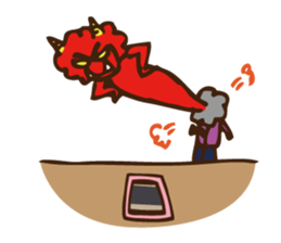 Stamp ofGrandfather  and grandmother sticker #436905