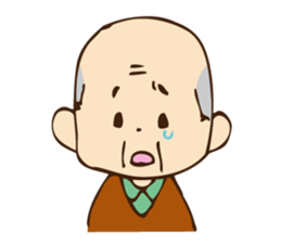 Stamp ofGrandfather  and grandmother sticker #436914