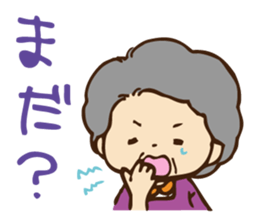 Stamp ofGrandfather  and grandmother sticker #436917