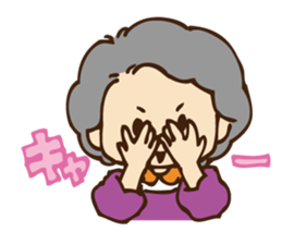 Stamp ofGrandfather  and grandmother sticker #436926