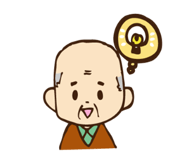 Stamp ofGrandfather  and grandmother sticker #436927