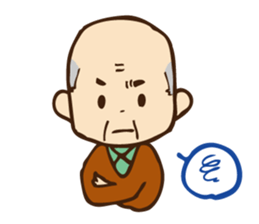 Stamp ofGrandfather  and grandmother sticker #436928