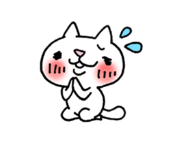 The White Kitten Kitty Ver.2 sticker #436982