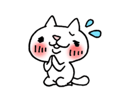 The White Kitten Kitty Ver.2 sticker #436982