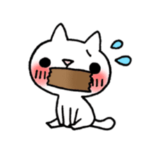 The White Kitten Kitty Ver.2 sticker #437003