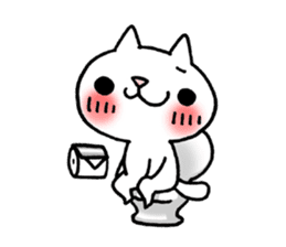 The White Kitten Kitty Ver.2 sticker #437008
