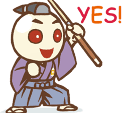 Cue Ball Samurai sticker #437169