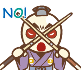 Cue Ball Samurai sticker #437170
