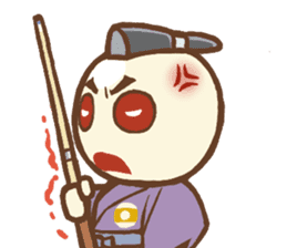 Cue Ball Samurai sticker #437185