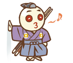 Cue Ball Samurai sticker #437188
