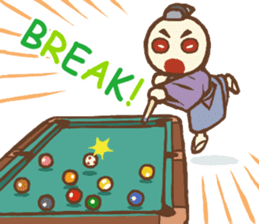 Cue Ball Samurai sticker #437192