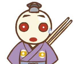 Cue Ball Samurai sticker #437204