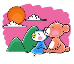 Bear And Penguin sticker #437679