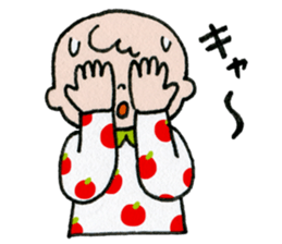 upset boy sticker #437724