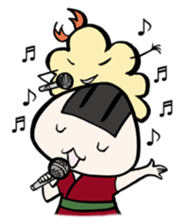 Prawn Tempura Omusubi Girl sticker #437850