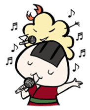 Prawn Tempura Omusubi Girl sticker #437850