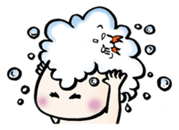 Prawn Tempura Omusubi Girl sticker #437851