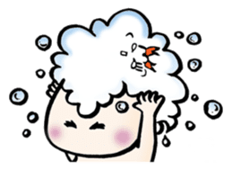 Prawn Tempura Omusubi Girl sticker #437851