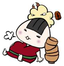 Prawn Tempura Omusubi Girl sticker #437858