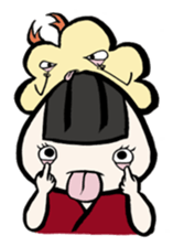 Prawn Tempura Omusubi Girl sticker #437860