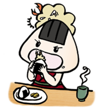 Prawn Tempura Omusubi Girl sticker #437864