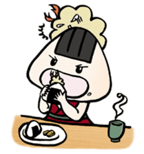 Prawn Tempura Omusubi Girl sticker #437864