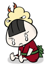 Prawn Tempura Omusubi Girl sticker #437871