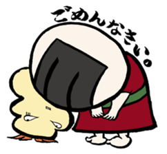 Prawn Tempura Omusubi Girl sticker #437875