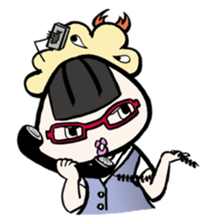 Prawn Tempura Omusubi Girl sticker #437879