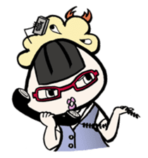 Prawn Tempura Omusubi Girl sticker #437879