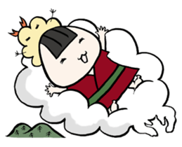 Prawn Tempura Omusubi Girl sticker #437880