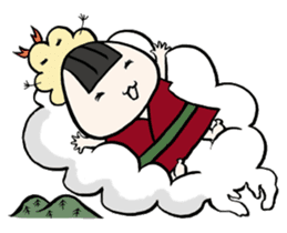 Prawn Tempura Omusubi Girl sticker #437880