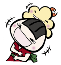 Prawn Tempura Omusubi Girl sticker #437884