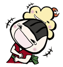 Prawn Tempura Omusubi Girl sticker #437884