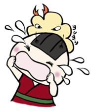 Prawn Tempura Omusubi Girl sticker #437886
