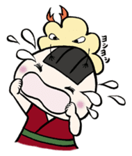 Prawn Tempura Omusubi Girl sticker #437886