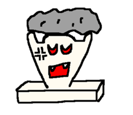 The rice cake which swelled out sticker #438261