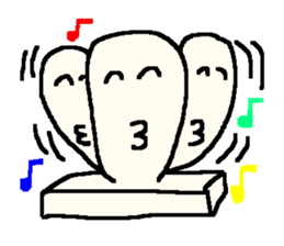 The rice cake which swelled out sticker #438262