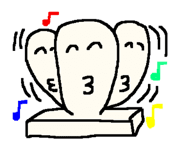 The rice cake which swelled out sticker #438262