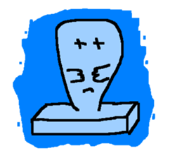 The rice cake which swelled out sticker #438266