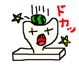 The rice cake which swelled out sticker #438270