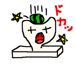 The rice cake which swelled out sticker #438270