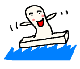 The rice cake which swelled out sticker #438274