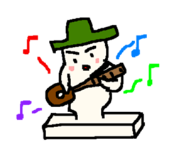 The rice cake which swelled out sticker #438276