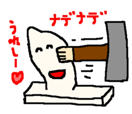 The rice cake which swelled out sticker #438282