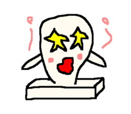 The rice cake which swelled out sticker #438288