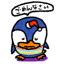 osaka penguin pe-yan  anger and apology sticker #438589