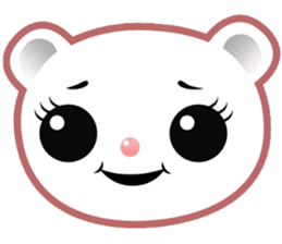 Berry, kawaii little white bear sticker #439969