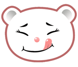 Berry, kawaii little white bear sticker #439972