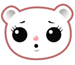 Berry, kawaii little white bear sticker #439973